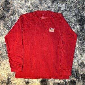Vans Red Long Sleeve Shirt
